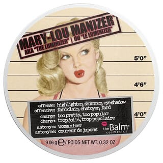 theBalm Cosmetics, Mary-Lou Manizer, Aydınlatıcı ve Gölge, 0,32 oz (9,06 g)