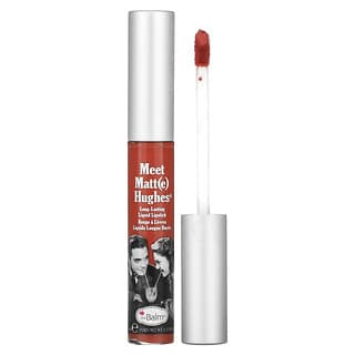 theBalm Cosmetics, Meet Matt(e) Hughes, Lápiz de labios líquido de larga duración, Rosa oscuro, 7,4 ml (0,25 oz. líq.)