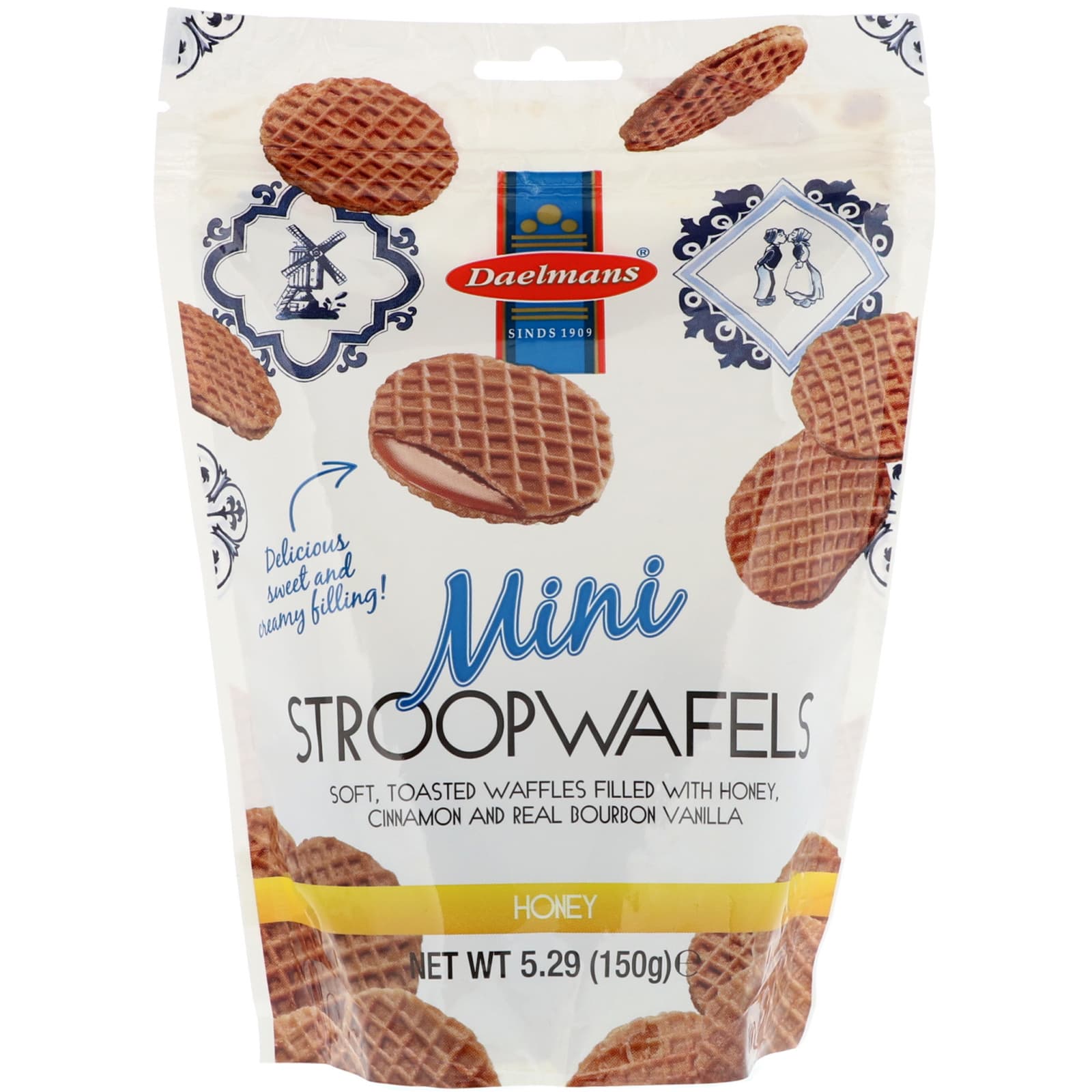 Daelmans Mini Stroopwafels Honey 5 29 Oz 150 G