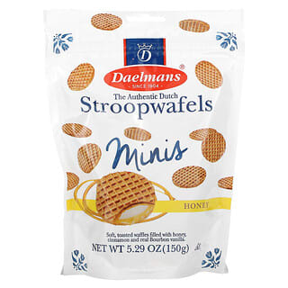 Daelmans, Biscuits Mini Stroopwafels, miel, 5,29 oz (150 g)