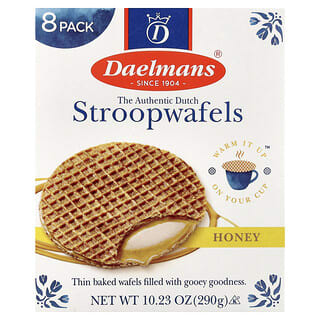 Daelmans, Stroopwafels, Honey, 8 Waffles, 10.23 oz (290 g)