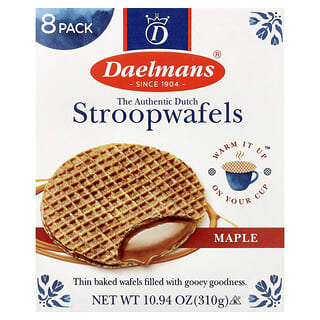 Daelmans, Stroopwafels, klonowy, 8 gofrów, 310 g