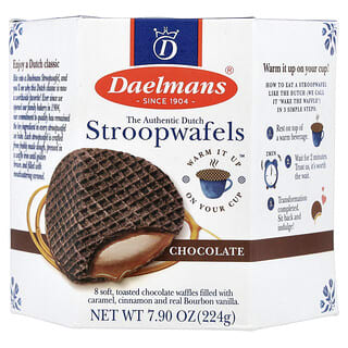 Daelmans, Stroopwafels, Chocolate, 8 Waffles, 7.9 oz (224 g)