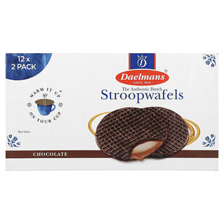 ديلمانز‏, Stroopwafels ، شوكولاتة ، 12-2 كيس ، 2.56 أونصة (72.5 جم) لكل كيس