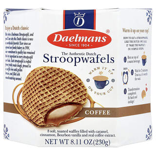 Daelmans, Stroopwafels, Coffee, 8 Waffles, 8.11 oz (230 g)