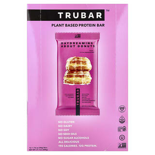 Trubar‏, لوح بروتين نباتي ، أحلام اليقظة حول الكعك ، 12 لوحًا ، 1.76 أونصة (50 جم) لكل لوح