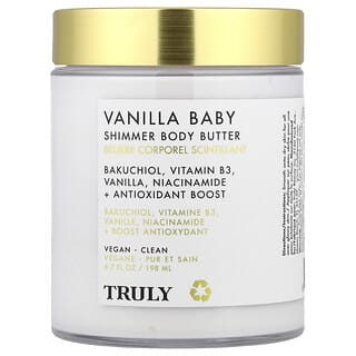 Truly Beauty, Vanilla Baby Shimmer Body Butter, 6.7 fl oz (198 ml)