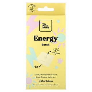 The Patch Brand, Adesivo de energia, 15 adesivos claros