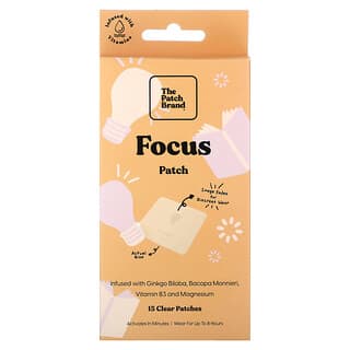 The Patch Brand, Focus Patch, патчи для концентрации внимания, 15 очищающих патчей