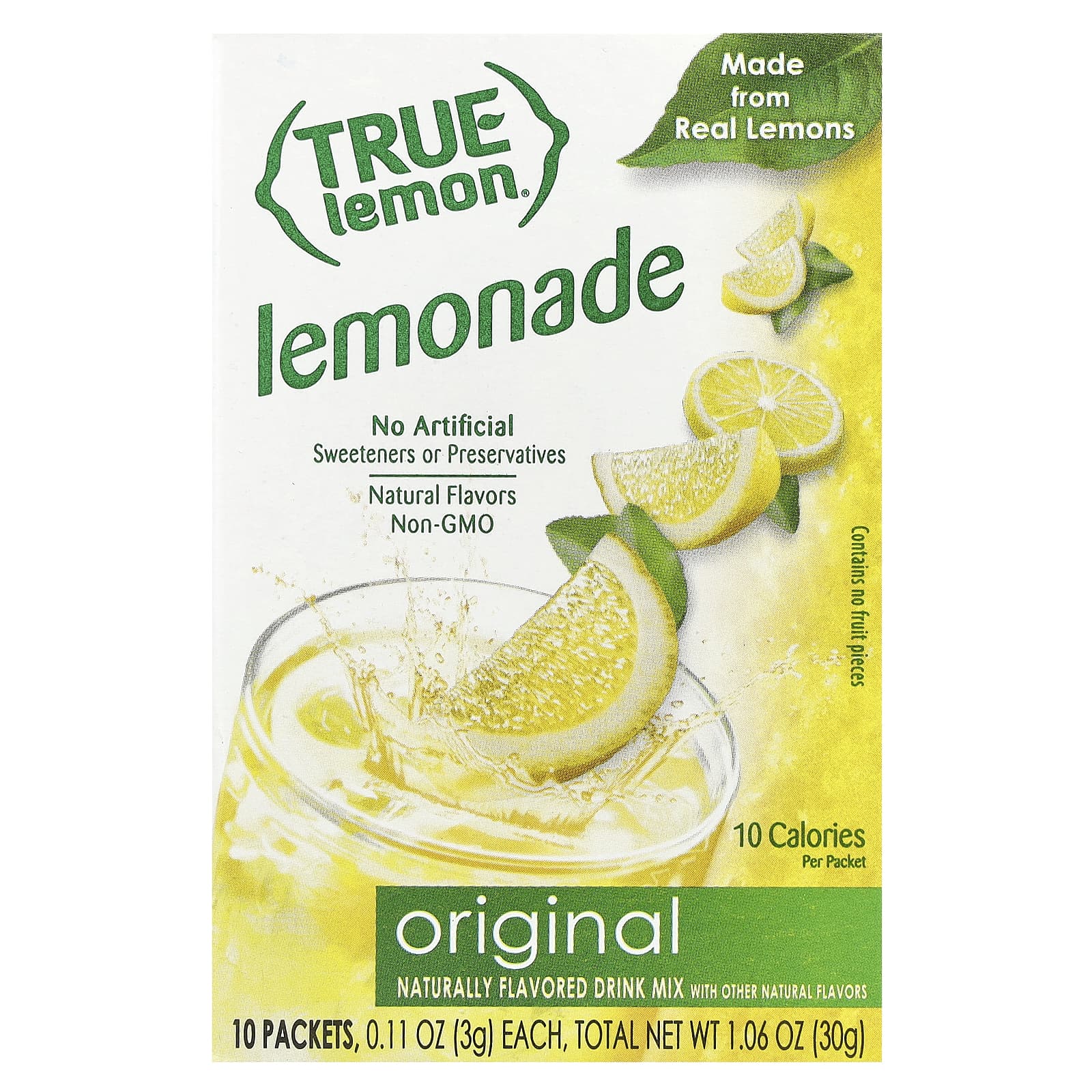 True Lemon®, Original Lemonade, 10 Packets, 0.11 oz (3 g) Each