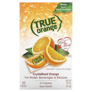 True Citrus, True Orange, кристаллизованный апельсин, 25,6 г (0,90 унции)