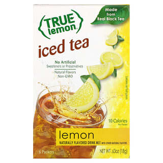 True Citrus, Iced Tea, Lemon, 6 Packets, 0.11 oz (3 g) Each