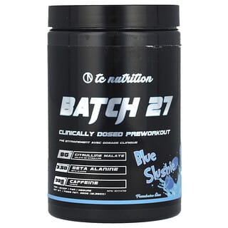 TC Nutrition, Batch 27, Clinically Dosed Preworkout, Blue Slushie, 12.35 oz (350 g)
