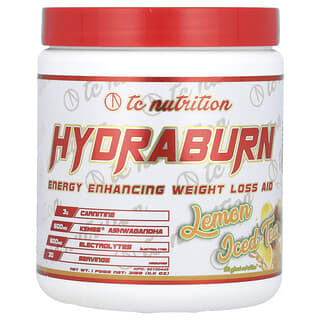 TC Nutrition, Hydraburn, Ayuda potenciadora de la energía para la pérdida de peso, Té helado de limón, 315 g (11,11 oz)