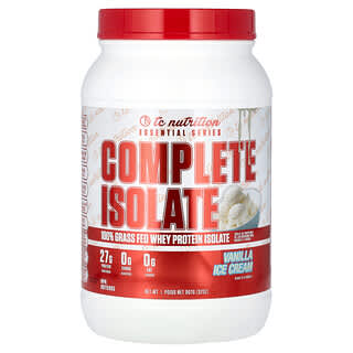 TC Nutrition, Essential Series, Complete Isolate, 바닐라 아이스크림, 907g(32oz)