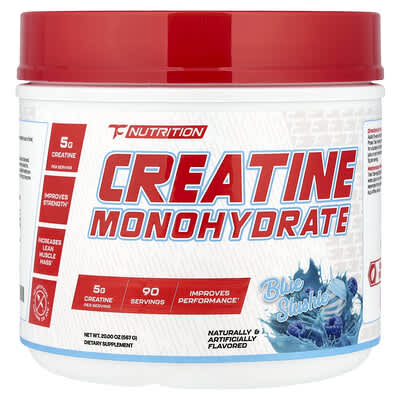 TC Nutrition, Creatine Monohydrate, Blue Smoothie Flavor, 90 Servings, 20 oz (567 g)