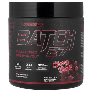 TC Nutrition, Batch 27, Fully Dosed Pre Workout, Cherry Bomb, 13.4 oz (380 g)