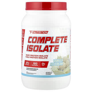 TC Nutrition, Kompletny izolat, lody waniliowe, 907 g