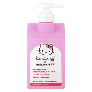 The Creme Shop, Hello Kitty®, Advanced Cleanse Body Cleanser, Strawberry Oat Milk, For All Skin Types, 16.9 fl oz (500 ml)
