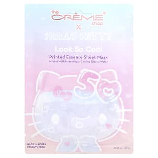 The Creme Shop, Hello Kitty®, Printed Essence Beauty Sheet Mask, Look So Cool, 1 Sheet, 0.84 fl oz (25 ml)
