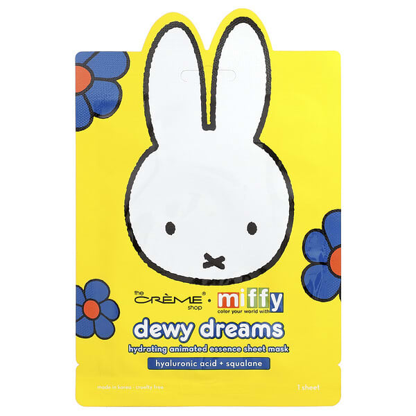The Creme Shop, 미피, 하이드레이팅 애니메이트 에센스 뷰티 시트 마스크, Dewy 드림즈, 1매
