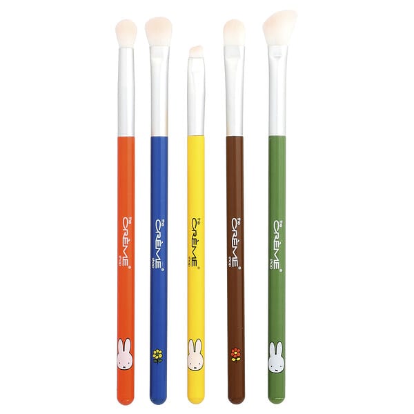 The Creme Shop, Miffy，日常必備，眼影刷套裝 + 收納袋，6 件