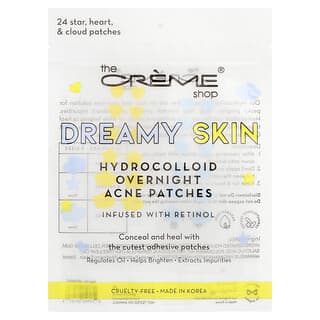 The Creme Shop, Dreamy Skin, Hydrocolloid Overnight Acne Patches, Star, Heart & Cloud, 24 Patches