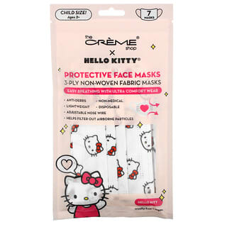 The Creme Shop, Hello Kitty Protective Face Masks, For Kids, Ages 2+, 7 Masks
