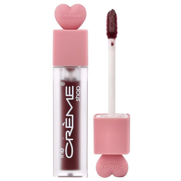 The Creme Shop, 글로시 12 HR + 립 스테인, 케럽, 5.5g(0.194oz)