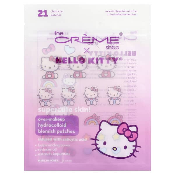 The Creme Shop, Hello Kitty®，疊妝親水膠體痘痘貼，21 片卡通造型貼片
