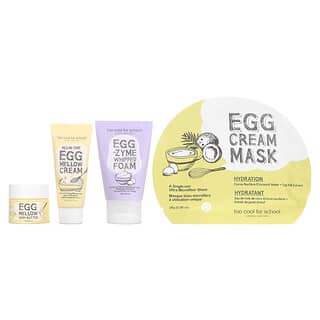 Too Cool for School, Egg-Ssential Skincare Mini Set, 4 Piece Set