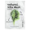 Natural Vita Beauty Mask (raffermissant) à la vitamine A et au chou frisé, 1 feuille, 23 ml