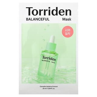 Torriden, 均衡积雪草美容面膜，10 片装面膜，0.84 液量盎司（25 毫升）