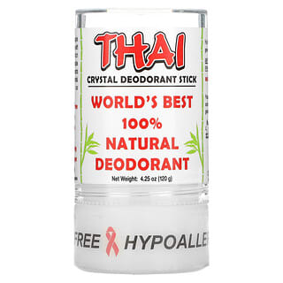 Thai Deodorant Stone, عصا كريستالية تايلاندية مزيلة لرائحة العرق، 4.25 أونصة (120 جم)