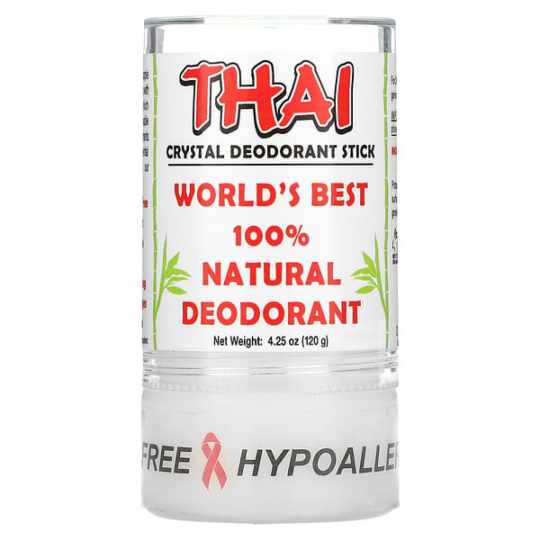 Thai Deodorant Stone, Déodorant en stick aux cristaux thaïlandais, 120 g