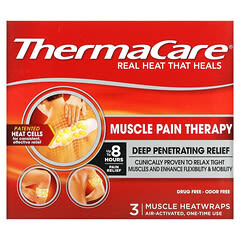 ThermaCare, Muscle Pain Therapy, 3 Muscle Heatwraps