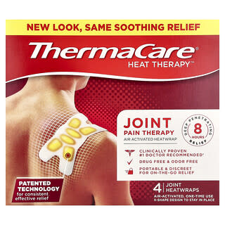 ThermaCare, Terapia para el dolor en las articulaciones, 4 envolturas térmicas para las articulaciones