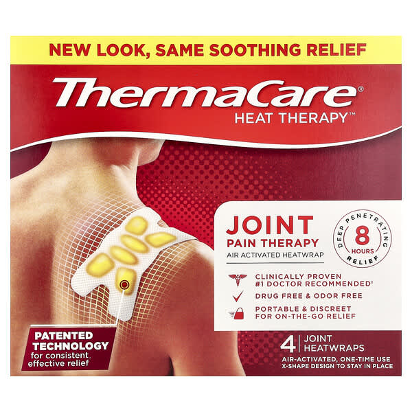 ThermaCare, Heat Therapy™, Joint Pain Therapy, 4 Joint Heatwraps