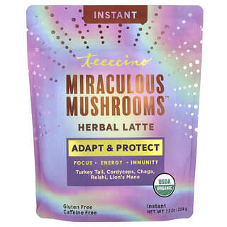 Teeccino, Instant Herbal Latte, Miraculous Mushrooms, Caffeine Free, 7.9 oz (224 g)