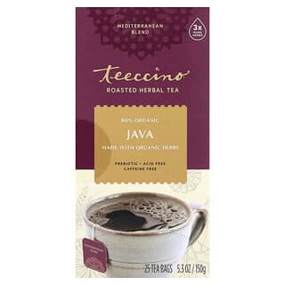 Teeccino, Tisana tostata, Java, senza caffeina, 25 bustine di tè, 150 g
