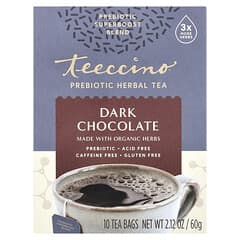 Prebiotic Herbal Tea, Dark Chocolate, Caffeine Free, 10 Tea Bags
