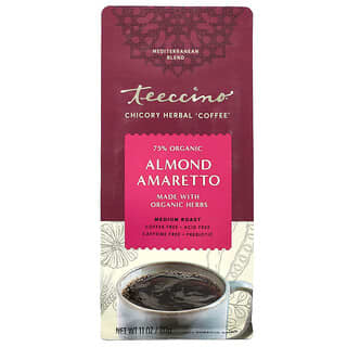 Teeccino, Café con hierbas de achicoria, Amaretto de almendras, Tostado medio, Sin cafeína, 312 g (11 oz)