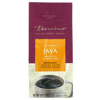 Teeccino, عشبة قهوة الهندباء البريه خاليه من الكافيين تحميص متوسط  ١١أونصه (٣١٢غرام )