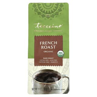 Teeccino, органический травяной кофе из цикория, французская обжарка, темная обжарка, без кофеина, 312 г (11 унций)