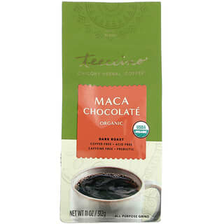 Teeccino, Chicorée biologique « café », torréfaction foncée, maca au chocolat, sans caféine, 11 oz (312 g)