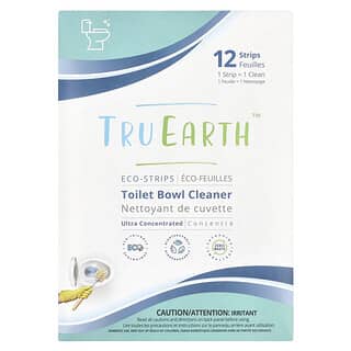 Tru Earth, Eco-Strips, Limpiador para la taza del inodoro, Ultraconcentrado, 12 tiras