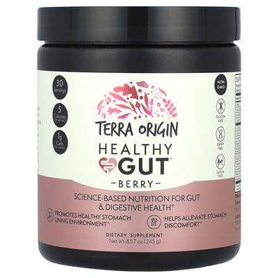 Terra Origin, Gut Health, Berry Flavor, 8.57 oz (243 g)