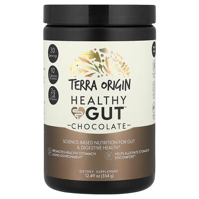 Terra Origin, Gut Health™, Chocolate Flavor, 12.49 oz (354 g)