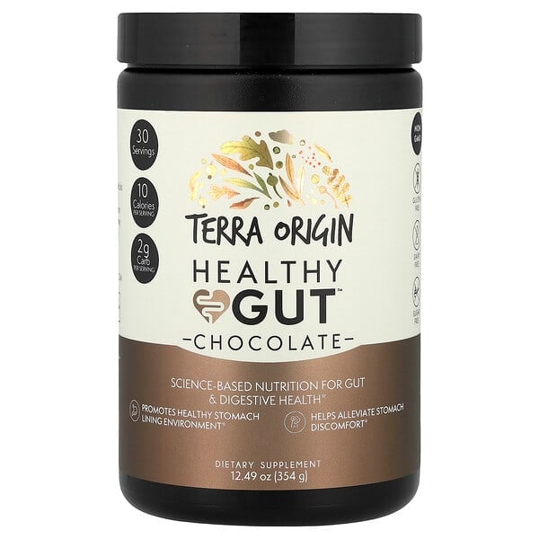 Terra Origin Healthy Gut™, Chocolate, 12.49 oz (354 g)