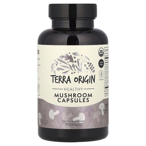 Terra Origin, Cápsulas de hongos saludables`` 90 cápsulas